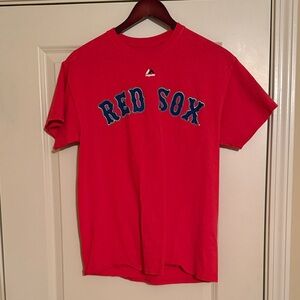 Majestic Red Sox Red David Ortiz T-Shirt